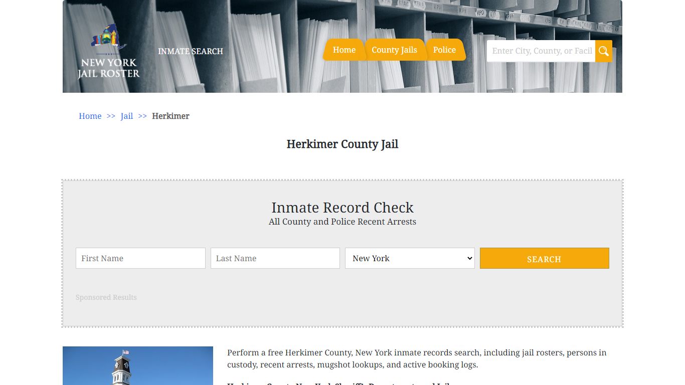 Herkimer County Jail - Jail Roster Search